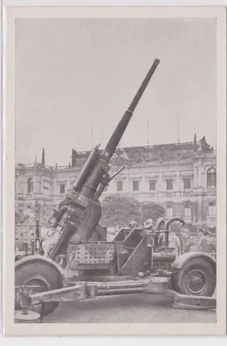 89616 AK Reichsmessestadt Leipzig - erobertes französisches Geschütz um 1940