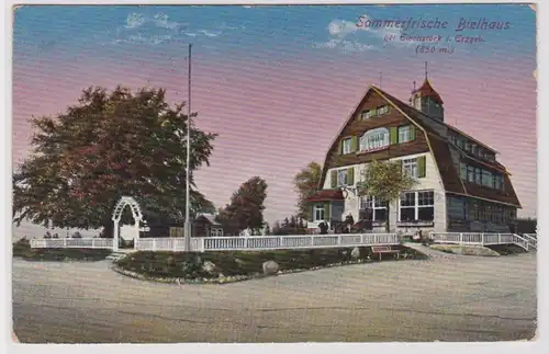 90136 Ak Sommerfrische Bielhaus bei Eibenstock im Erzgebirge 1916