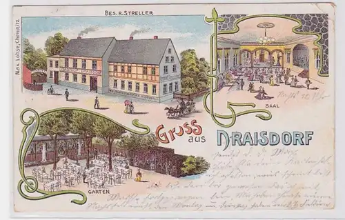 90147 Ak Lithographie Gruß aus Draisdorf Gasthaus 1907