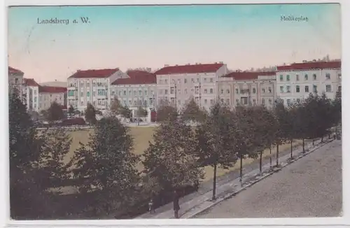 90438 Ak Landsberg à la Warthe Gorzów Wielkopolski Moltkeplatz 1912