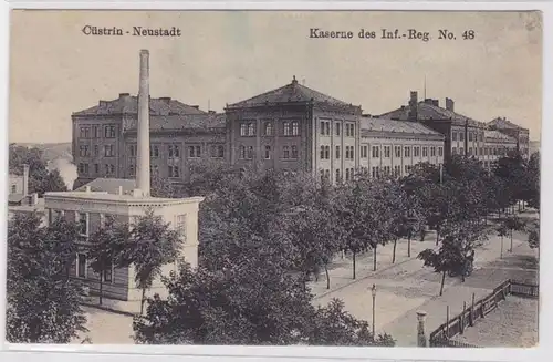 90441 Feldpost Ak Cüstrin Neustadt Caserne de l'Inf.Regt n°48, 1916
