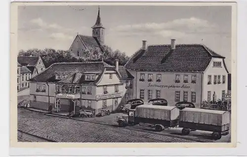 91276 Ak Hünfeld (Hessen) Auberge de jeunesse à l'aigle doré 1937