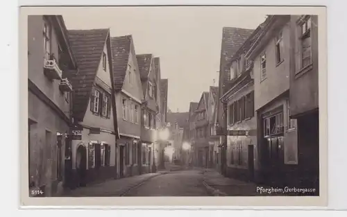 91386 AK Pforzheim - Gerbergasse, vue sur la rue avec des magasins