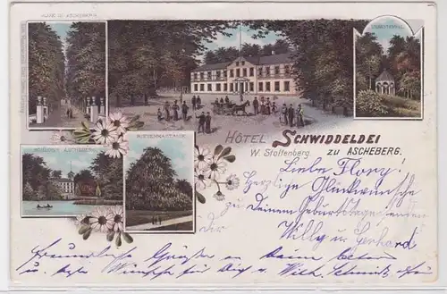 91661 AK Hotel Schwiddeldei à Assenberg - Tampon d'amour, château, marron géant