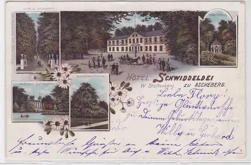 91661 AK Hotel Schwiddeldei zu Ascheberg - Liebestempel, Schloss, Riesenkastanie