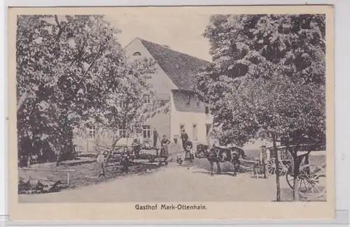 91975 Ak Gasthof Mark Ottenhain mit Pferdefuhrwerk 1931