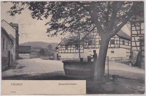 92183 Ak Pössneck Jüdeweinerstrasse 1913
