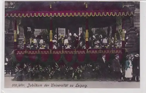 92224 teilkolorierte AK 500 jähriges Jubiläum der Universität Leipzig 1909