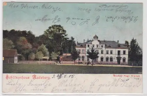 94830 Ak Radeberg - Partie am Schützenhaus, Bes. Hugo Miersch 1905