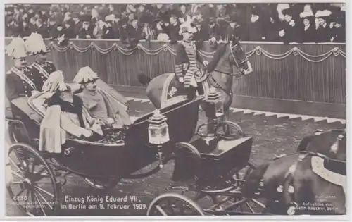 94937 Foto Ak Einzug König Eduard VII. in Berlin 09. Februar 1909