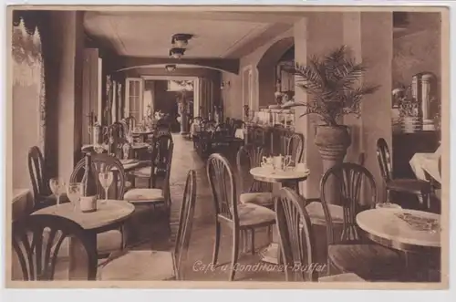 94950 Ak Bad Schandau Ring-Hotel A.G. Café und Konditorei-Buffet um 1930