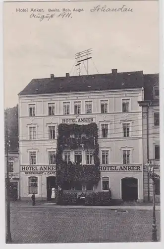 94961 Ak Schandau Sächsische Schweiz - Hotel Anke, Restaurant und Café um 1930