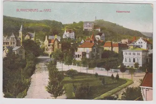 95072 Ak Blankenburg am Harz Villenviertel 1911