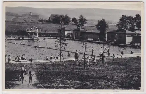 95187 Ak Neustadt an der Orla Sommerbad um 1930