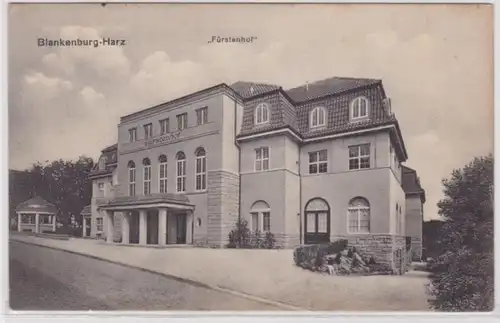 95193 Feldpost Ak Blankenburg-Harz - Partie am Kurhotel Fürstenhof 1915