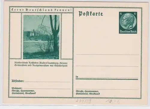 95322 Ganzsachen Ak Klosterschule Roßleben um 1935