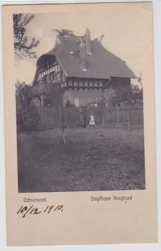 95372 AK Ochsensaal Dahlen Jagdhaus Siegfried 1910