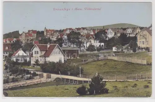 95419 Ak Braunlage im Oberharz - Villenviertel 1919