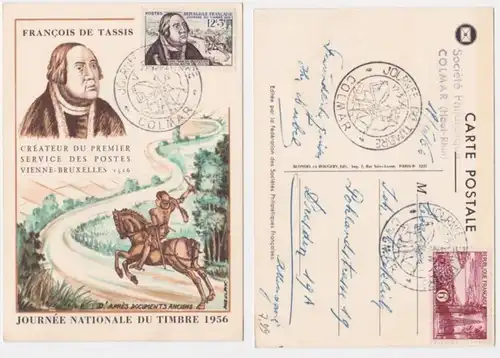 95616 Ak National Tampontag 1954, Franz von Taxis, créateur du premier service postal