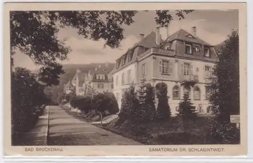 95622 Ak Bad Brännau, partie au sanatorium Dr. Schtroumpfintwein 1922