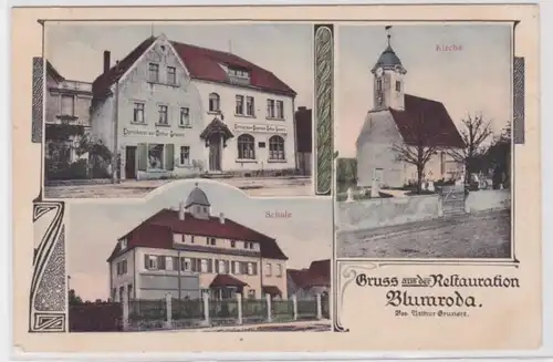 95712 Mehrbild Ak Gruß aus der Restauration Blumroda um 1900