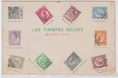 95770 Timbres AK Les Tim bres Belges - Timres belges vers 1900