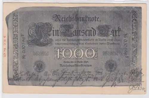 95774 Geldschein Ak Reichsbanknote, Eintausend Mark, 1000 Reichsmark 1901