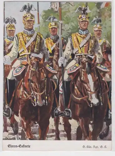 96814 Ak Garde Kürrasier Regiment G.K. 'Ehren-Eskorte' um 1930