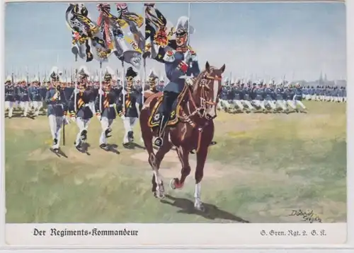 96816 Ak Garde Grande Régiment 2.GK. 'Le commandant du régiment' vers 1930