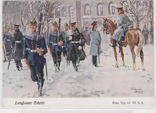 96824 Ak Grenadier Régiment 10 VI A.K. 'Lente étape' vers 1930