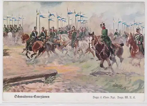 96826 Ak Bayr.2.Chev. Régiment 'Exercise de Schwadron' vers 1930