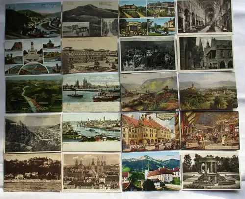 114655/ 100 Ansichtskarten Ortschaften Altena, Alexisbad, Bingen, Godesberg usw.
