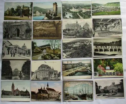 143887/ 100 Cartes Visualisées Localités Dubrovnik, Warburg, Baden-Baden, etc.