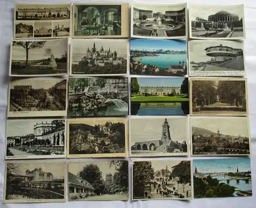143887/ 100 Ansichtskarten Ortschaften Dubrovnik, Warburg, Baden-Baden usw.
