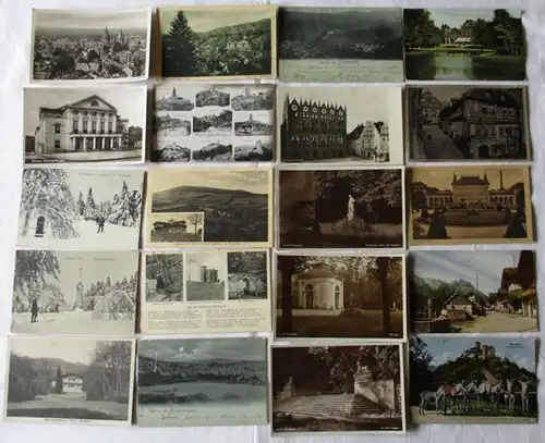 116599/ 100 Ansichtskarten Ortschaften Friedrichroda, Berncastel, Dolmar usw.