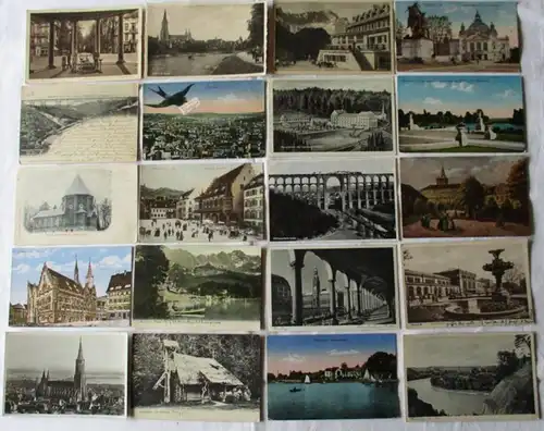 116599/ 100 Ansichtskarten Ortschaften Friedrichroda, Berncastel, Dolmar usw.