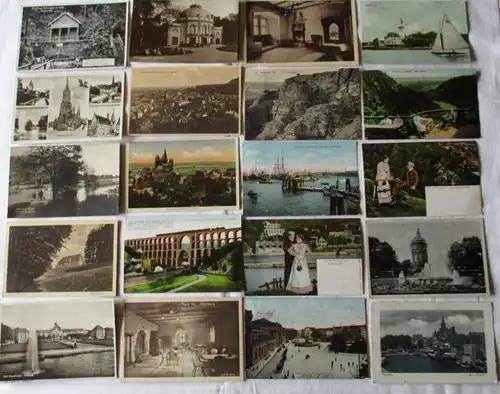 117340/ 100 Ansichtskarten Ortschaften Tiefurt, Wasserburg, Masserberg usw.