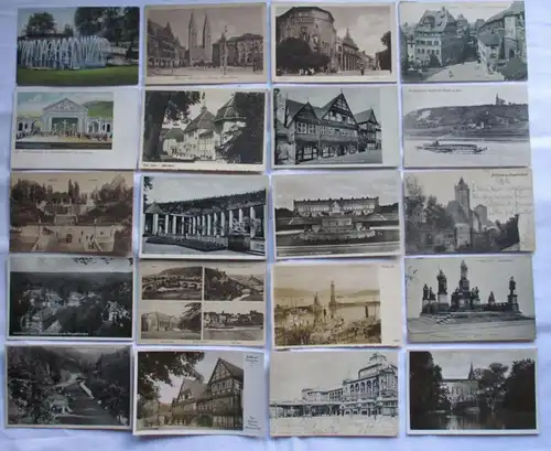 133468/ 100 Ansichtskarten Ortschaften Oybin Tambach-Dietharz, Scheveningen usw.