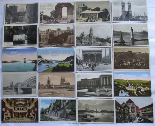 137111/ 100 Ansichtskarten Ortschaften Karlshafen, Meersburg, Bad Steben usw.