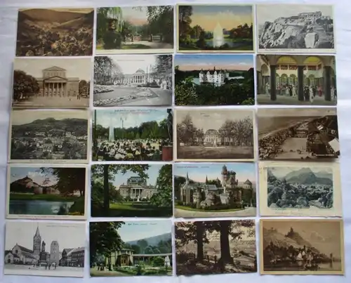 130034/ 100 Ansichtskarten Ortschaften Oeynhausen, Ehrenbreitstein, Iphofen usw.