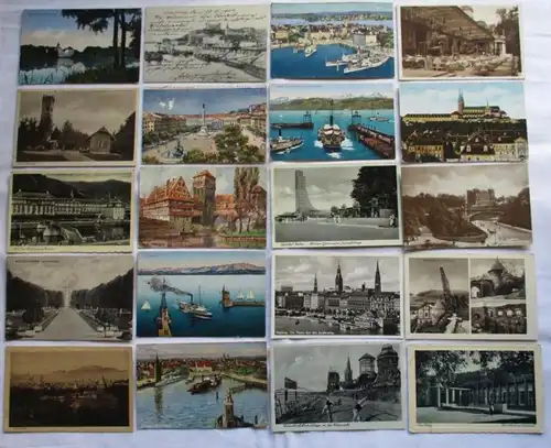 134775/ 100 Cartes Visualisées Localités Gravenstein Pressburg (Pozsony) Laboe, etc.