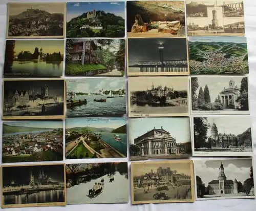 112881/ 100 Ansichtskarten Ortschaften Königswinter, Demitz Thumitz, Witten usw.