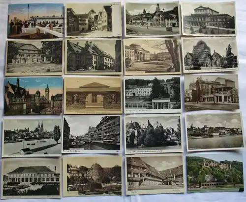 140795/ 100 Cartes Visualisées Localités Ansbach, Meersburg, Altenstein, etc.