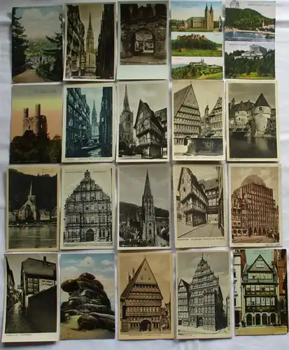 140795/ 100 Ansichtskarten Ortschaften Ansbach, Meersburg, Altenstein usw.