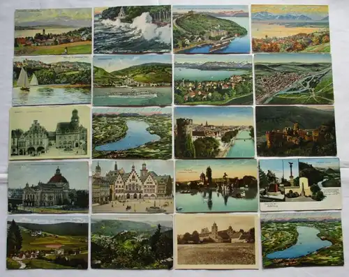 129747/ 100 Ansichtskarten Ortschaften Eisenstein, Bottwartal, Landshut usw.