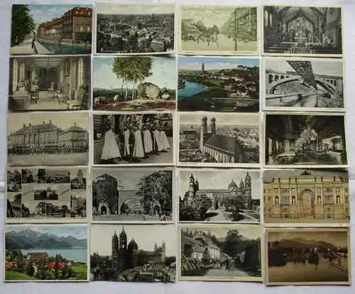 129747/ 100 Ansichtskarten Ortschaften Eisenstein, Bottwartal, Landshut usw.