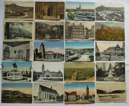 122442/ 100 Ansichtskarten Ortschaften Arensburg, Gemünden, Wilsnack usw.