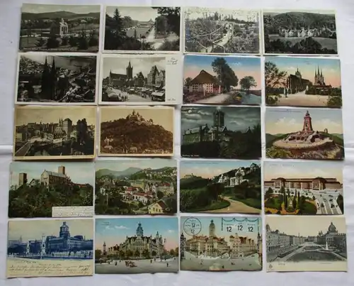 123606/ 100 Ansichtskarten Ortschaften Kriebstein, Saalfeld, Schwarzatal usw.