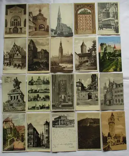 121635/ 100 Ansichtskarten Ortschaften Hameln, Freiburg, Stolzenfels usw.