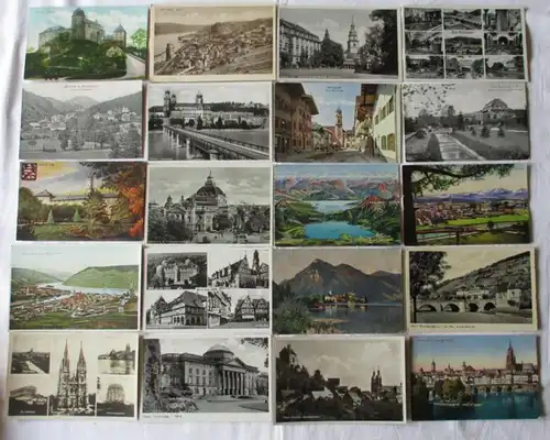 119383/ 100 Ansichtskarten Ortschaften Mylau, Ober-Wesel, Erbach, Berneck usw.